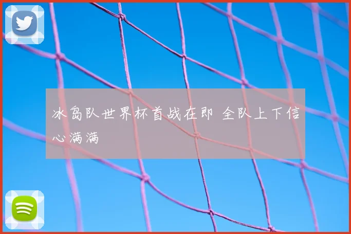 冰岛队世界杯首战在即 全队上下信心满满