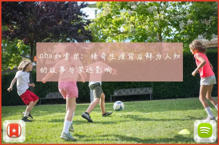 nba加索尔：传奇生涯背后鲜为人知的故事与深远影响